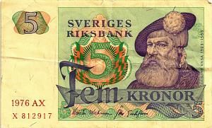 ШВЕЦИЯ 5 КРОН 1