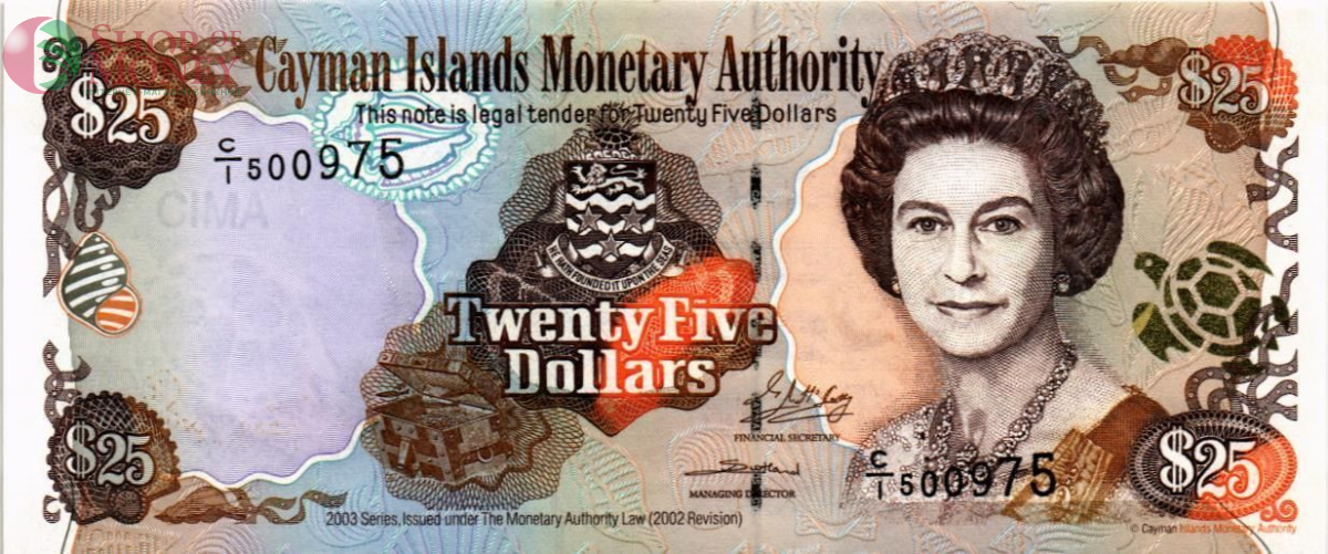 КАЙМАНОВЫ ОСТРОВА 25 ДОЛЛАРОВ 1