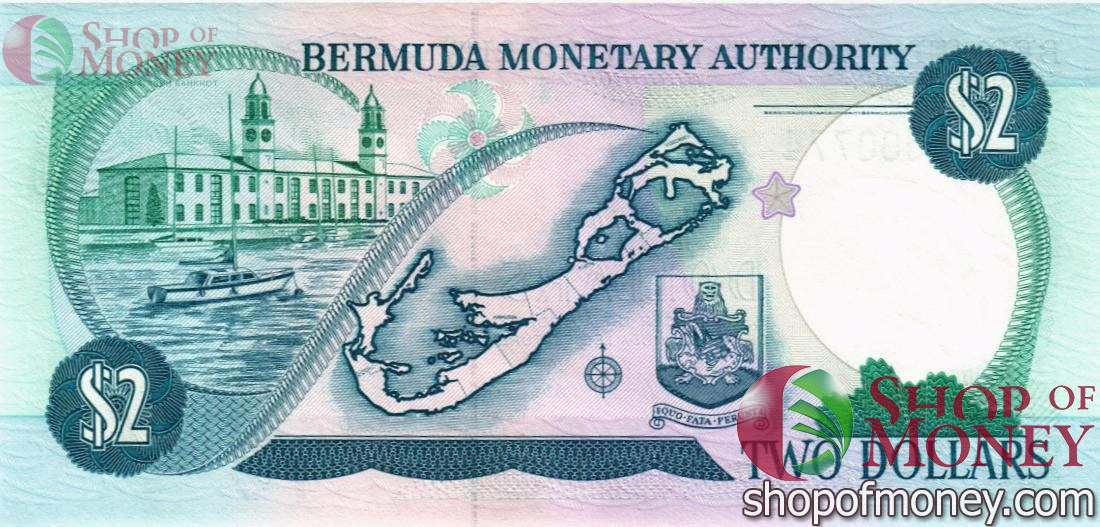 БЕРМУДСКИЕ ОСТРОВА 2 ДОЛЛАРА 2