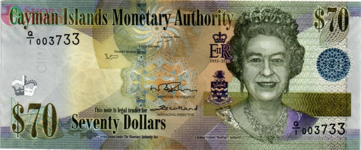 КАЙМАНОВЫ ОСТРОВА 70 ДОЛЛАРОВ 1