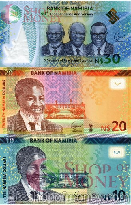 НАМИБИЯ 10 20 30 ДОЛЛАРОВ 1