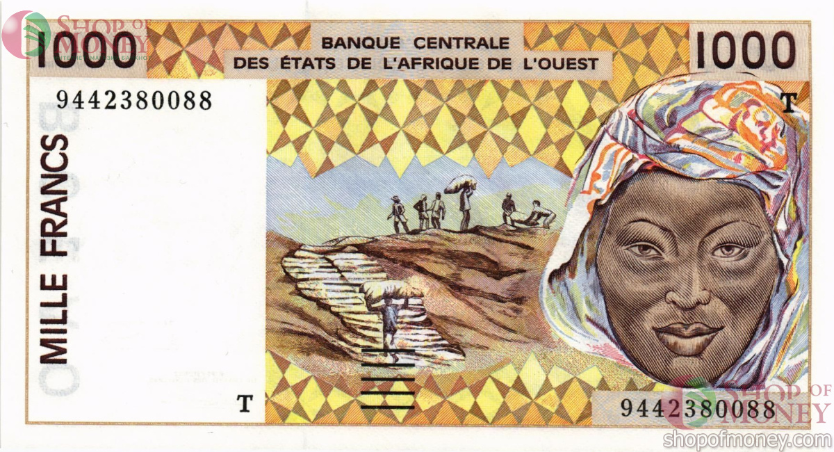 WAS - ТОГО 1000 ФРАНКОВ (T) 1