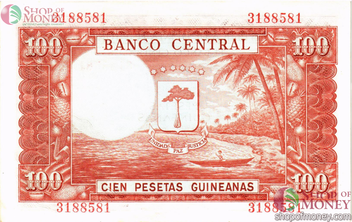 ЭКВАТОРИАЛЬНАЯ ГВИНЕЯ 100 ПЕСЕТ 2