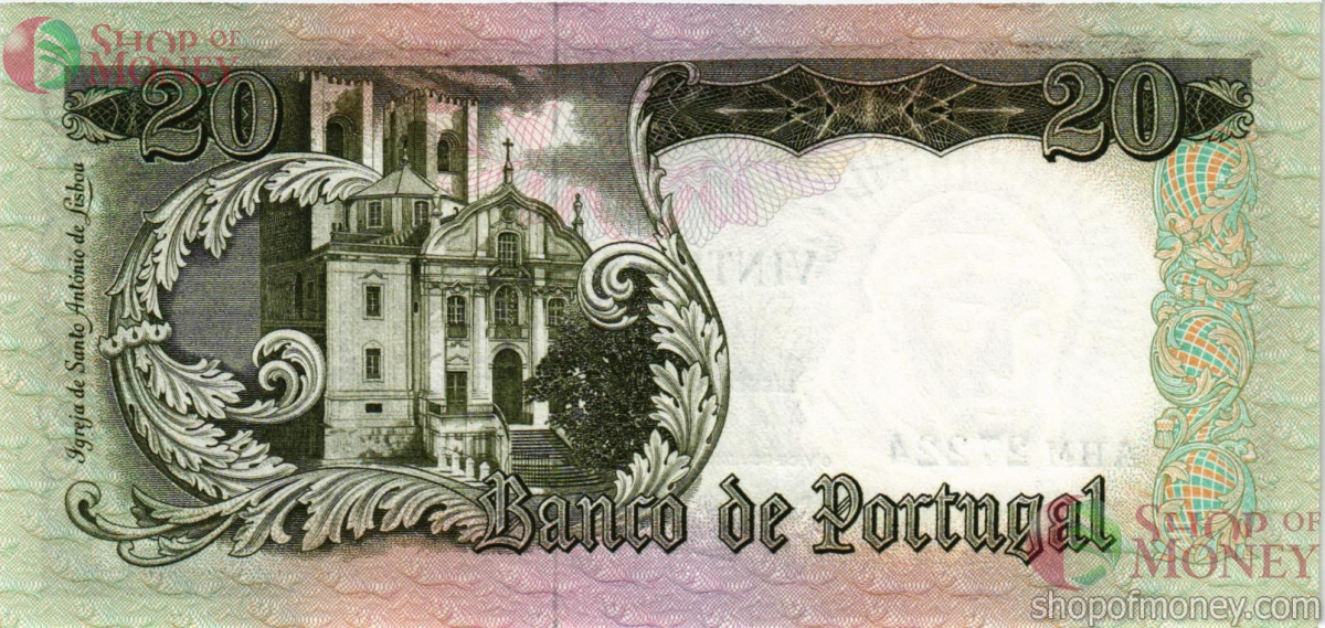ПОРТУГАЛИЯ 20 ЭСКУДО 2