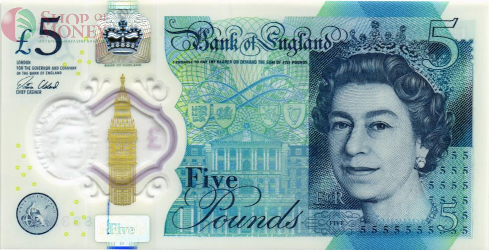 ВЕЛИКОБРИТАНИЯ/АНГЛИЯ 5 ФУНТОВ 1