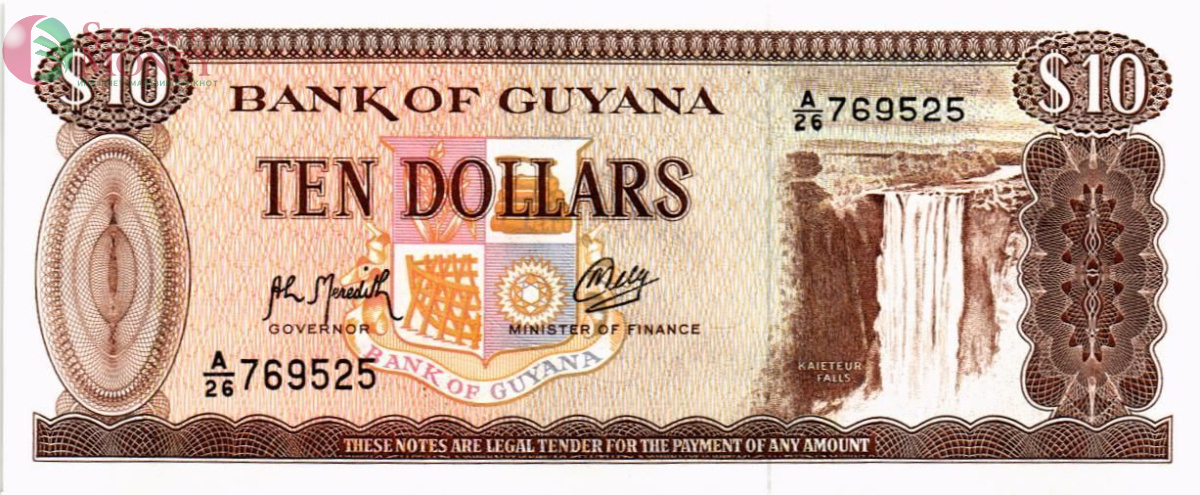 ГАЙАНА 10 ДОЛЛАРОВ 1