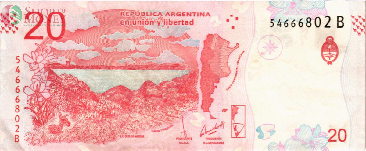 АРГЕНТИНА 20 ПЕСО 2