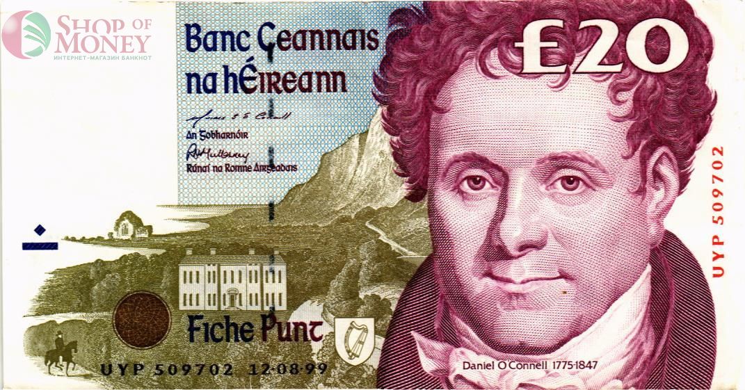 ИРЛАНДИЯ 20 ФУНТОВ (12.08.1999) 1