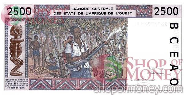 WAS - ТОГО 2500 ФРАНКОВ (T) 2