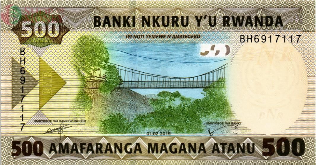 РУАНДА 500 ФРАНКОВ 1