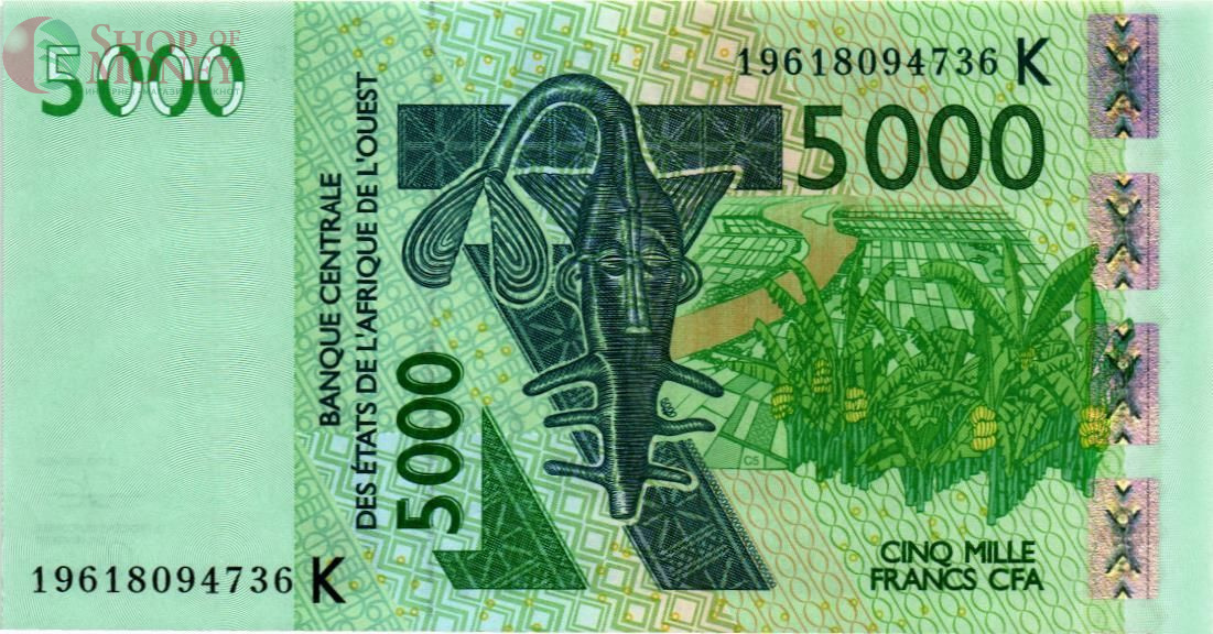 WAS - СЕНЕГАЛ 5000 ФРАНКОВ (K) 1