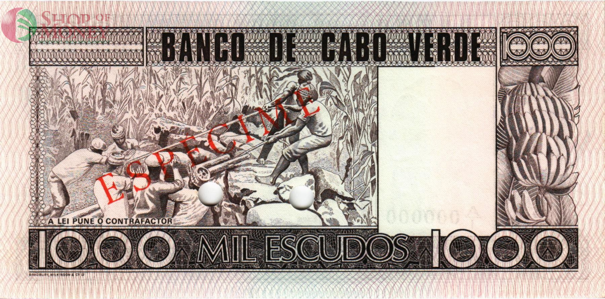 КАБО-ВЕРДЕ 1000 ЭСКУДО (ОБРАЗЕЦ) 2