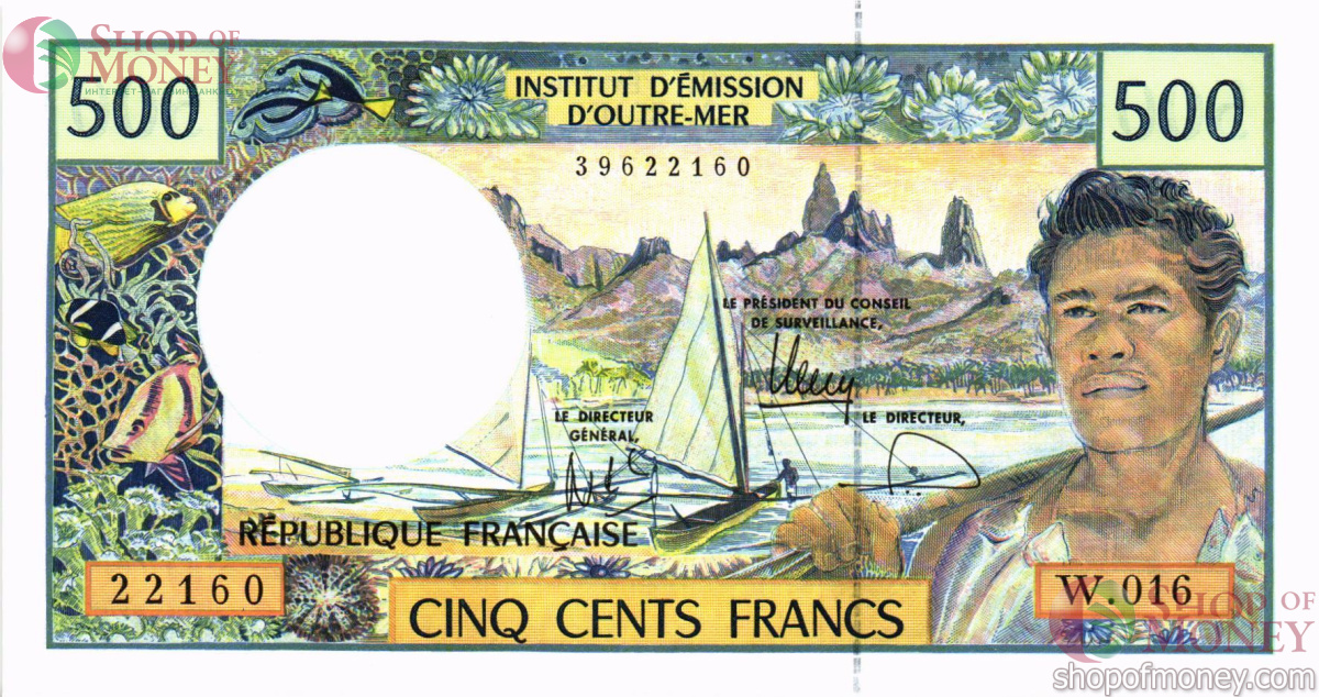 ФРАНЦУЗСКАЯ ПОЛИНЕЗИЯ 500 ФРАНКОВ (Новые) 1