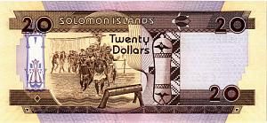 СОЛОМОНОВЫ ОСТРОВА 20 ДОЛЛАРОВ (C/2) 2