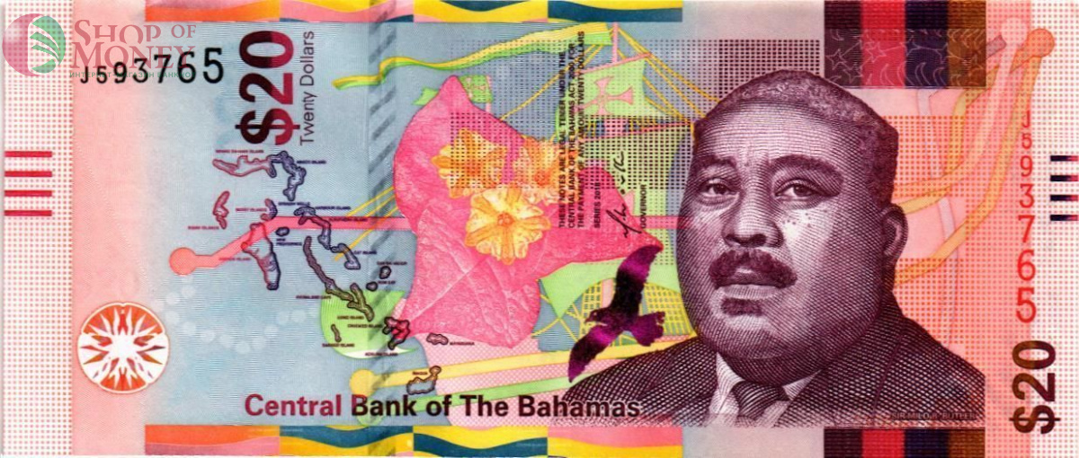 БАГАМСКИЕ ОСТРОВА 20 ДОЛЛАРОВ 1