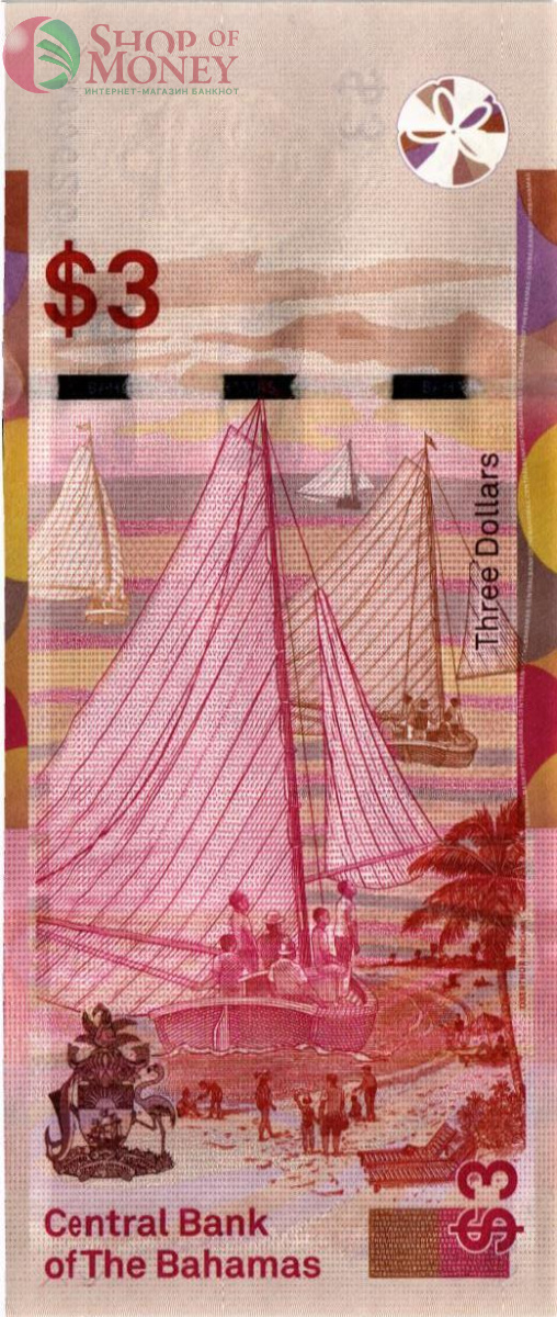 БАГАМСКИЕ ОСТРОВА 3 ДОЛЛАРА 2