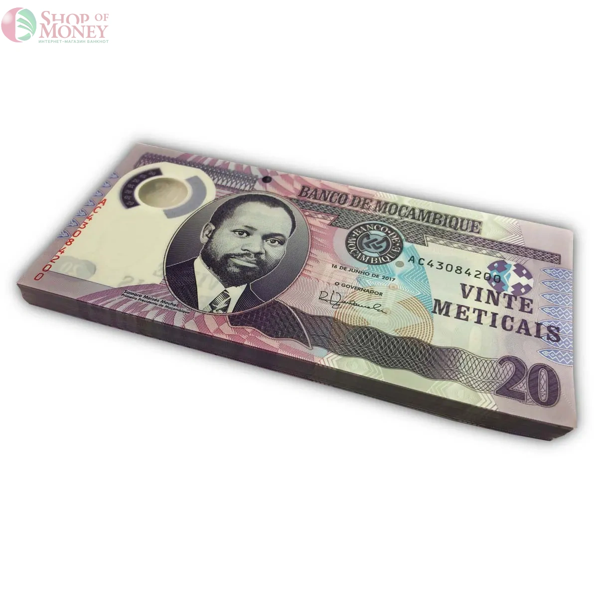 МОЗАМБИК 20 МЕТИКАЛЬ (100 БАНКНОТ) 2