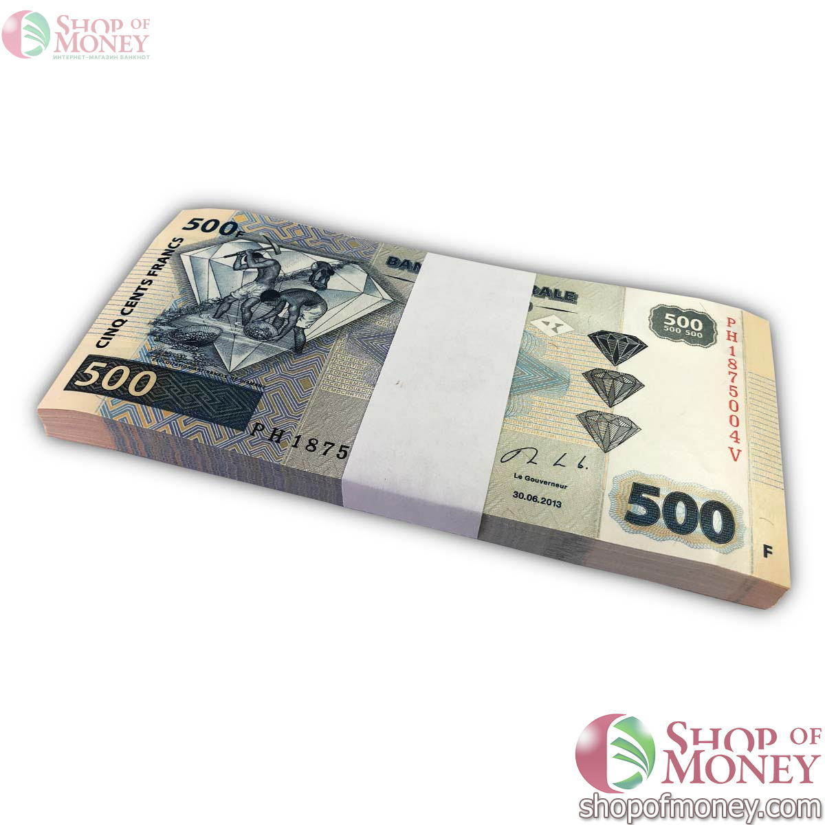 КОНГО ДР 500 ФРАНКОВ (100 БАНКНОТ) 1