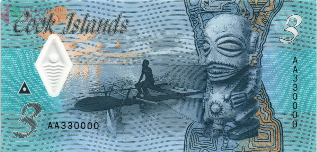 ОСТРОВА КУКА 3 ДОЛЛАРА (АА) 2