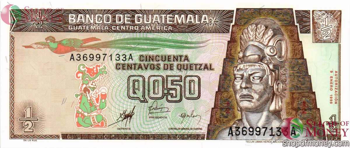 ГВАТЕМАЛА 1/2 КЕТСАЛЬ 1