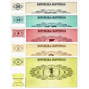 СЛОВЕНИЯ НАБОР 1-2-5-10-50 ТОЛАР 1