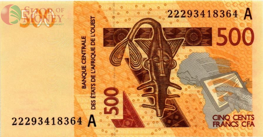 КОТ-Д'ИВУАР 500 ФРАНКОВ 1