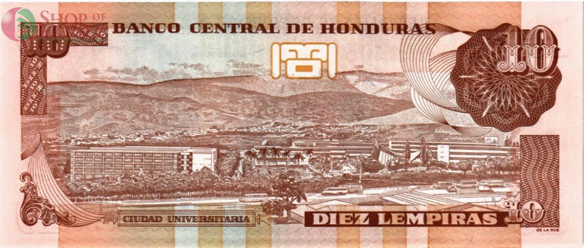 ГОНДУРАС 10 ЛЕМПИР 2
