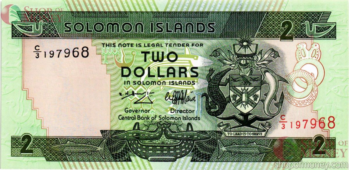 СОЛОМОНОВЫ ОСТРОВА 2 ДОЛЛАРА (C/3) 1
