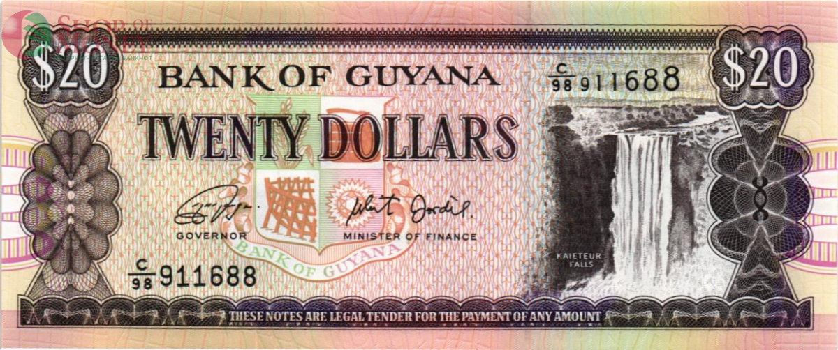 ГАЙАНА 20 ДОЛЛАРОВ 1