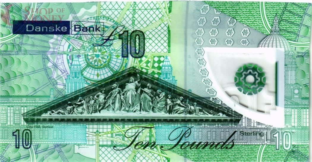 СЕВЕРНАЯ ИРЛАНДИЯ 10 ФУНТОВ (DANSKE BANK) 2