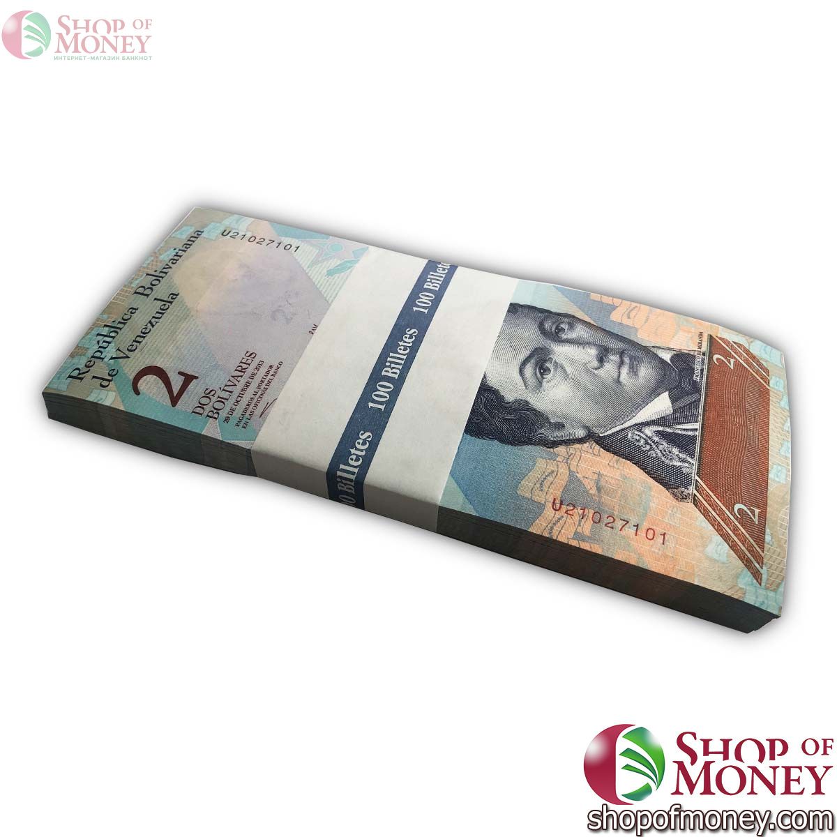 ВЕНЕСУЭЛА 2 БОЛИВАРА (100 БАНКНОТ) 29.10.2013 1