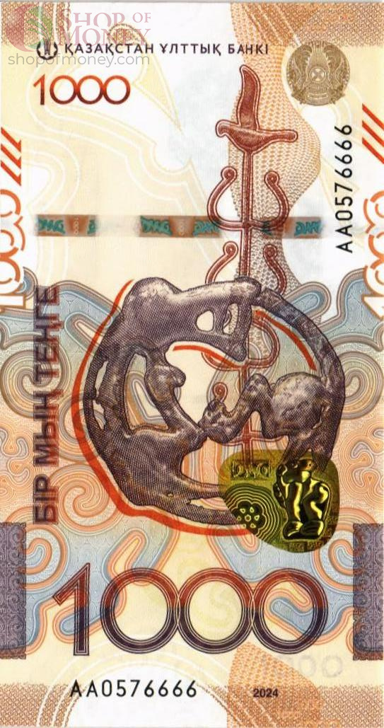 КАЗАХСТАН 1000 ТЕНГЕ #AA0576666 1