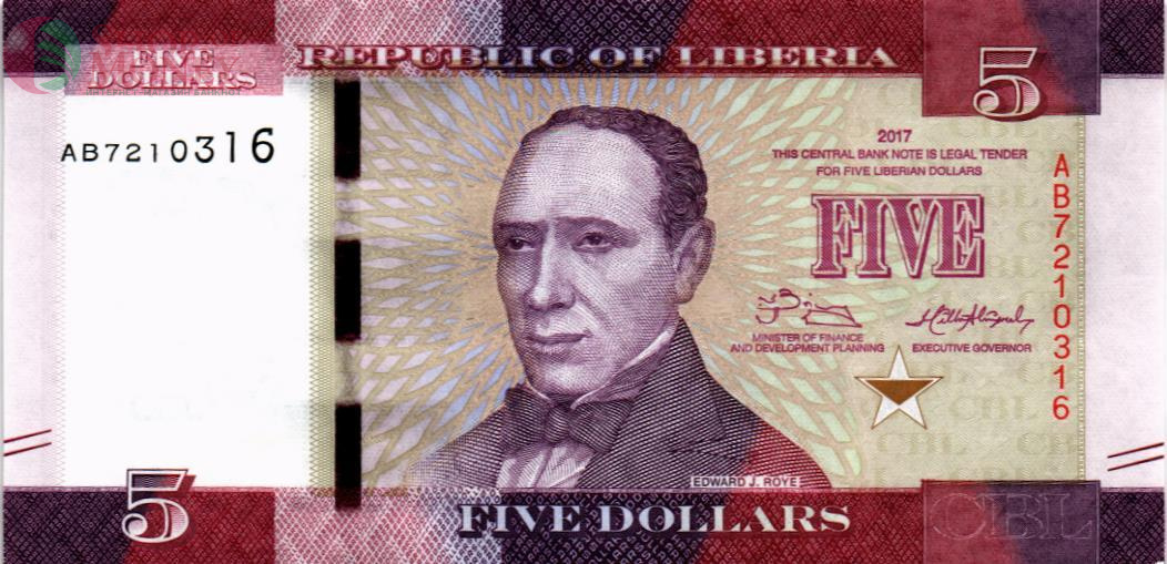 ЛИБЕРИЯ 5 ДОЛЛАРОВ 1