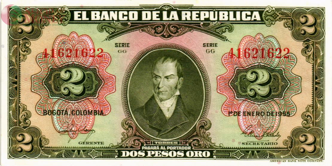 КОЛУМБИЯ 2 ПЕСО 1