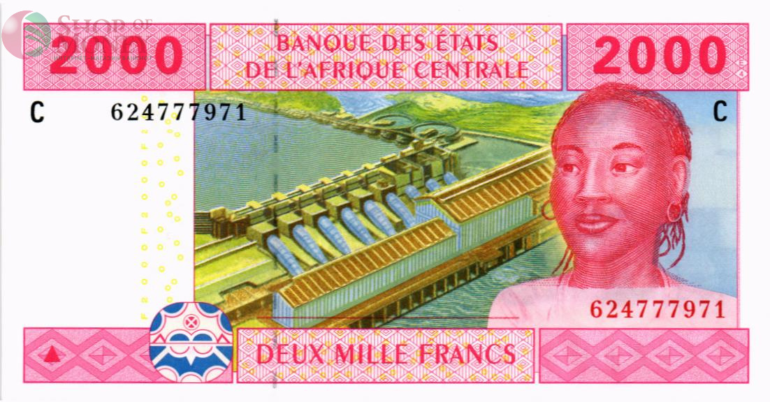 CAS - ЧАД 2000 ФРАНКОВ (C) 1