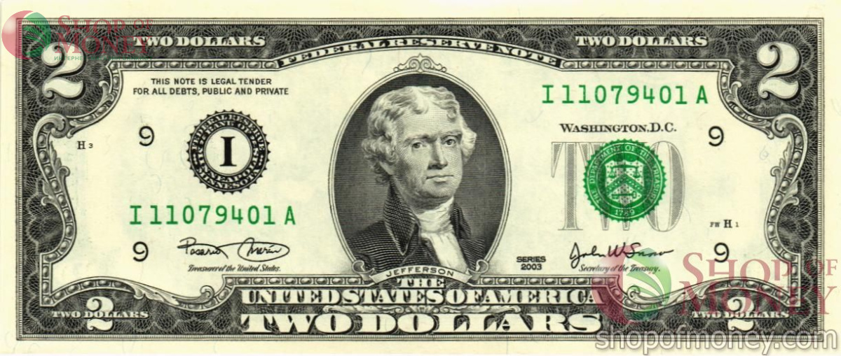 США 2 ДОЛЛАРА (Сент Луис) 1