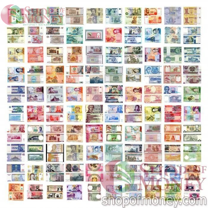 НАБОР 100 БАНКНОТ 1