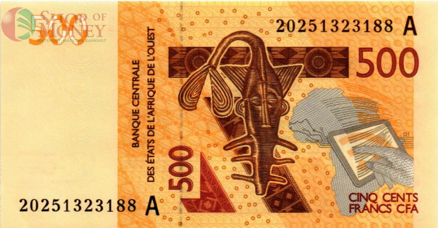 WAS - КОТ-Д'ИВУАР 500 ФРАНКОВ (A) 1