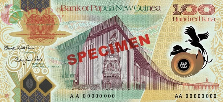 ПАПУА-НОВАЯ ГВИНЕЯ 100 КИНА 1