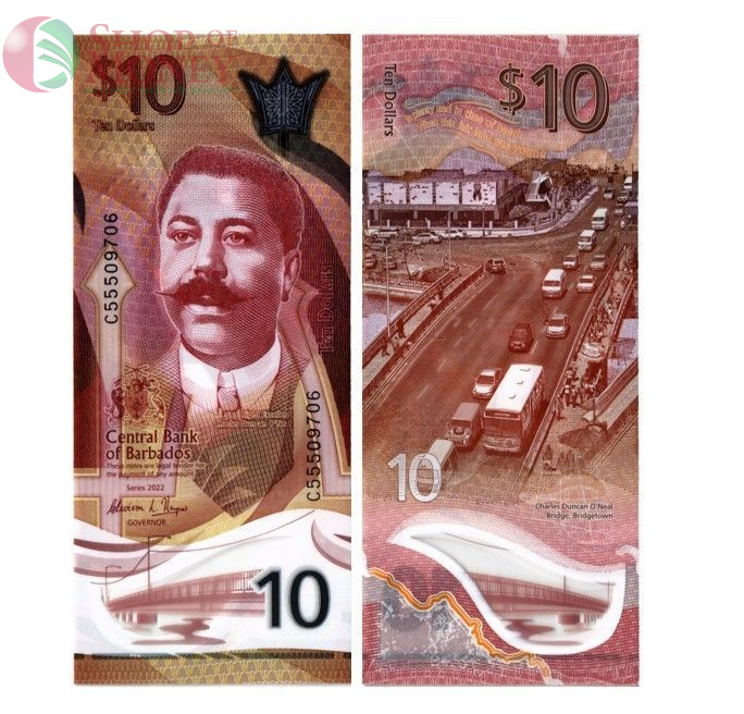 БАРБАДОС 2 5 10 20 50 100 ДОЛЛАРОВ 5