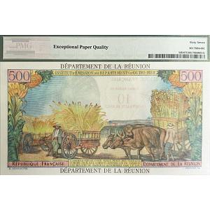 ФРАНЦИЯ (РЕЮНЬОН) 10 ФРАНКОВ (PMG - GRADE 67) 2