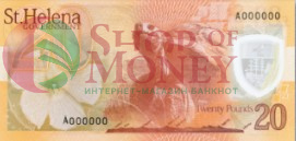 ОСТРОВ СВЯТОЙ ЕЛЕНЫ 20 ФУНТОВ 2