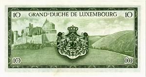 ЛЮКСЕМБУРГ 10 ФРАНКОВ 2