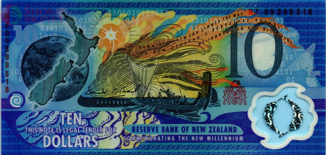 НОВАЯ ЗЕЛАНДИЯ 10 ДОЛЛАРОВ (NZ) 1