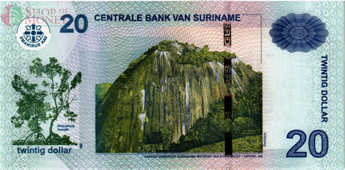 СУРИНАМ 20 ДОЛЛАРОВ 2