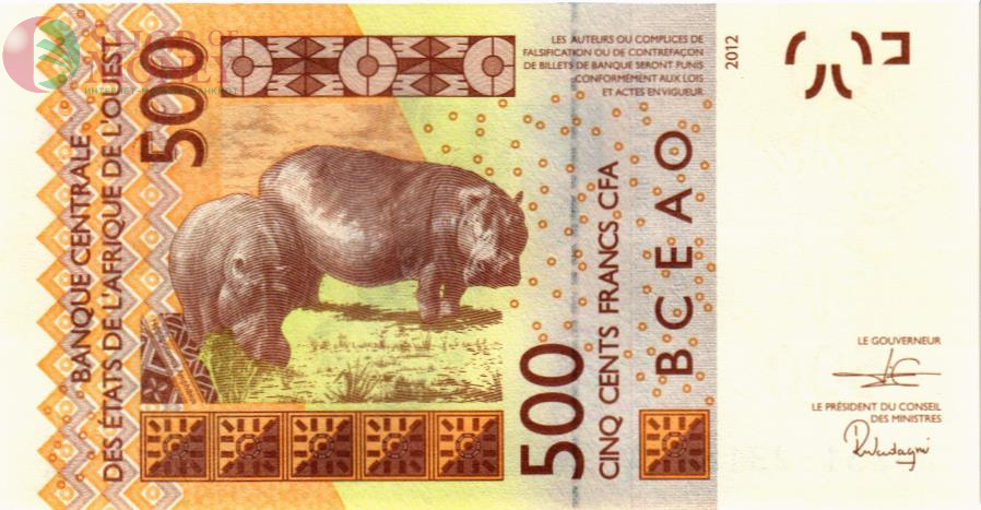 WAS - КОТ-Д'ИВУАР 500 ФРАНКОВ (A) 2