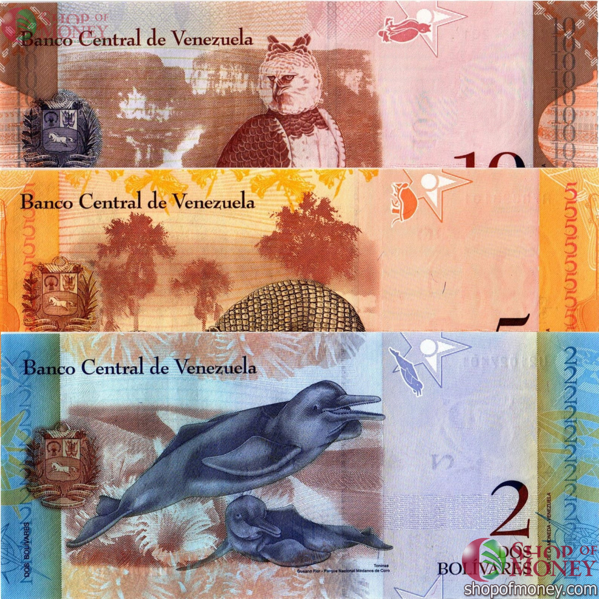 ВЕНЕСУЭЛА 2-5-10 БОЛИВАРА 2