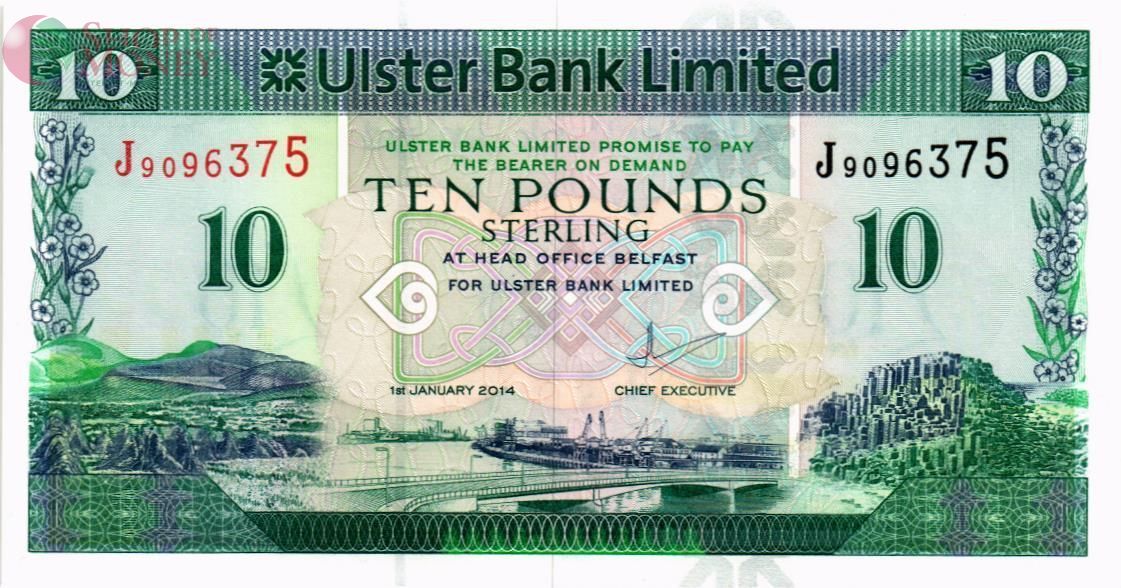 СЕВЕРНАЯ ИРЛАНДИЯ 10 ФУНТОВ (ULSTER BANK) 1