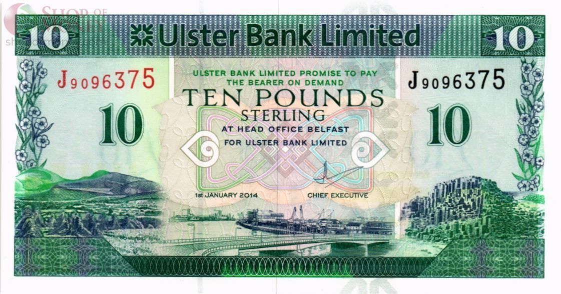 СЕВЕРНАЯ ИРЛАНДИЯ 10 ФУНТОВ (ULSTER BANK) 1