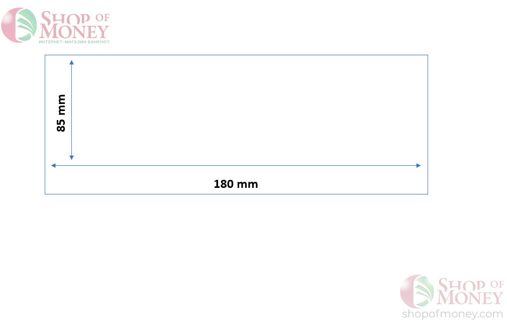 ХОЛДЕР ДЛЯ БАНКНОТ № 7.5 (85 mm x 180 mm) - 50 шт 3